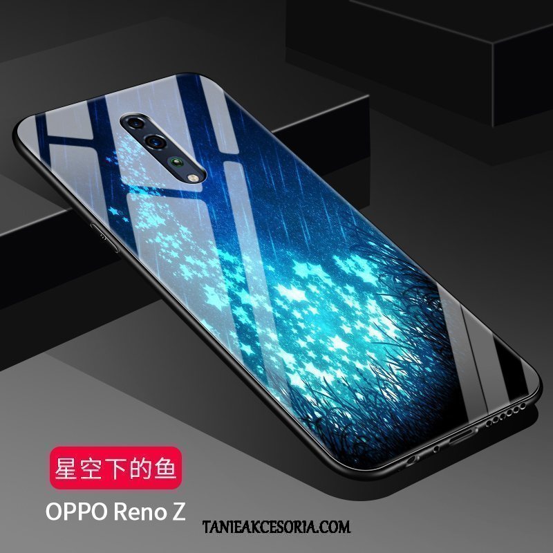 Etui Oppo Reno Z Szkło Wiszące Ozdoby Telefon Komórkowy, Futerał Oppo Reno Z Silikonowe Tendencja Anti-fall