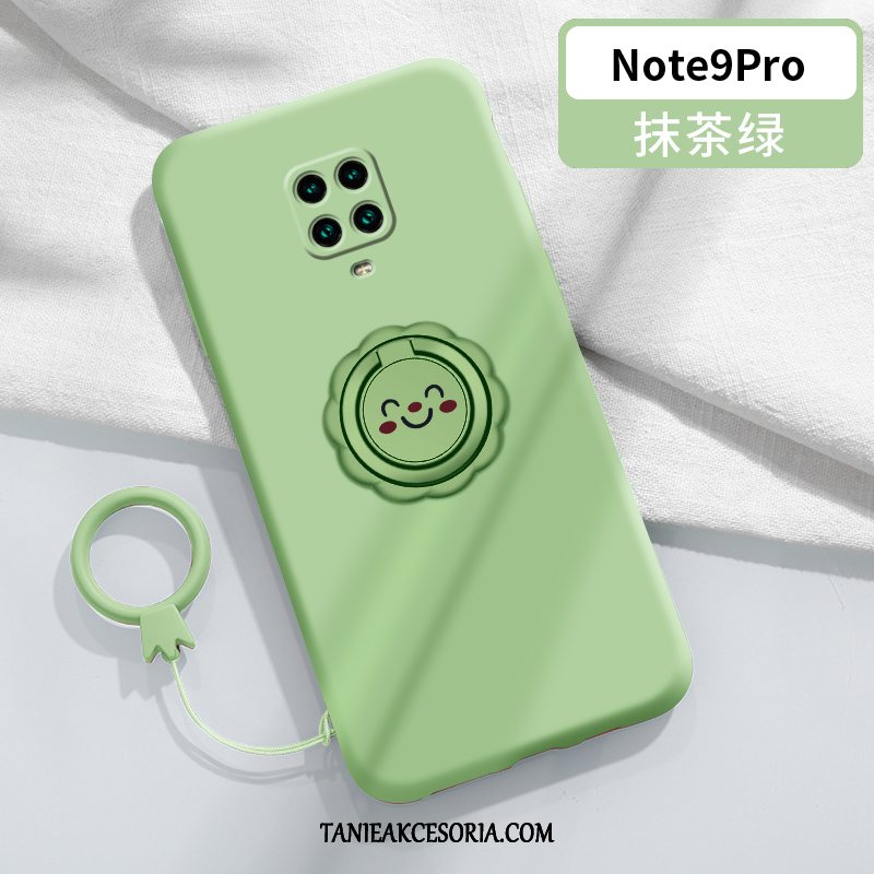 Etui Redmi Note 9 Pro Ring Ochraniacz Silikonowe, Obudowa Redmi Note 9 Pro Cienka Nubuku Smile Beige