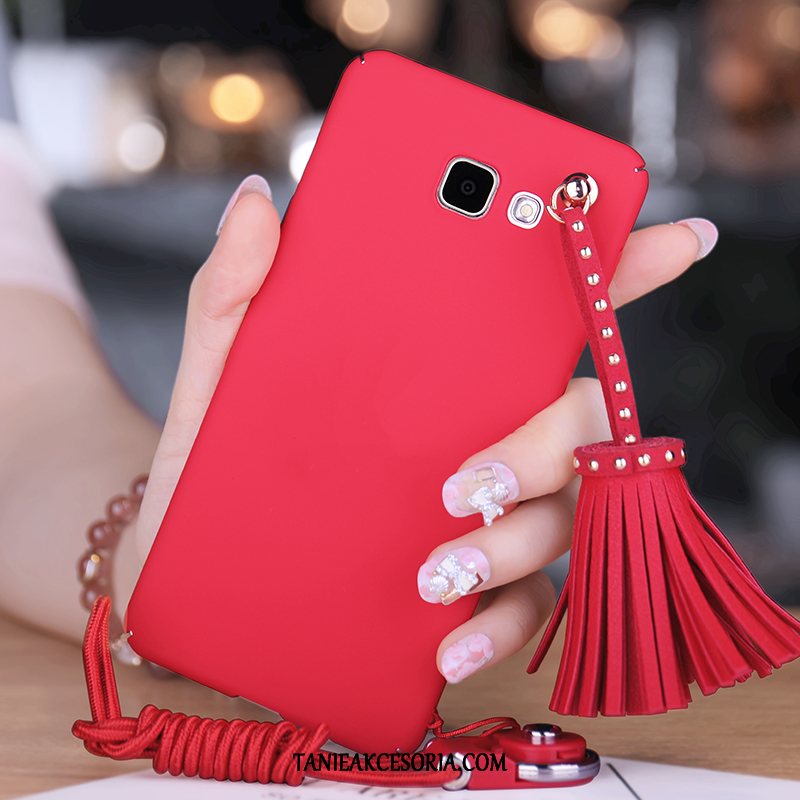 Etui Samsung Galaxy A3 2017 Czerwony Anti-fall Telefon Komórkowy, Obudowa Samsung Galaxy A3 2017 Wiszące Ozdoby Gwiazda Ochraniacz