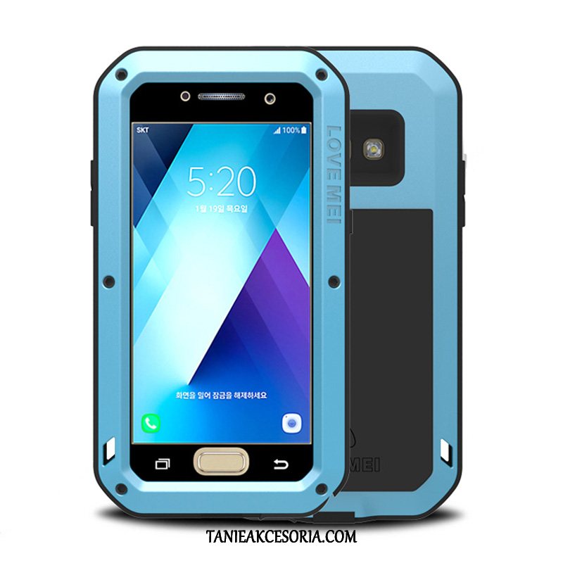 Etui Samsung Galaxy A3 2017 Granica Trzy Mechanizmy Obronne Gwiazda, Obudowa Samsung Galaxy A3 2017 Anti-fall Metal Ochraniacz