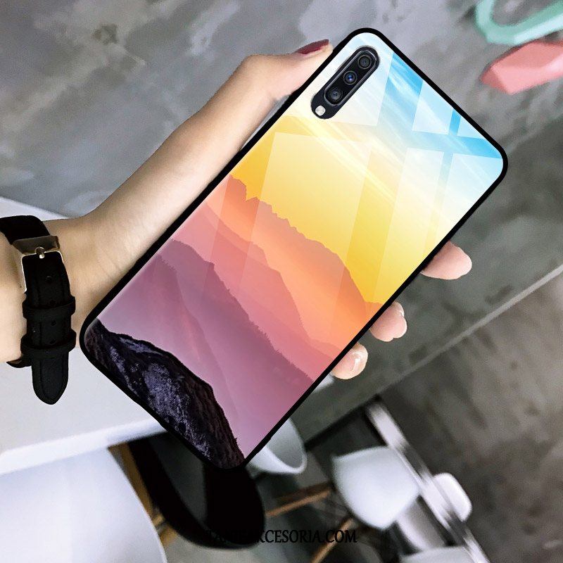 Etui Samsung Galaxy A30s Gradient Szkło Tendencja, Obudowa Samsung Galaxy A30s Osobowość Proste Telefon Komórkowy