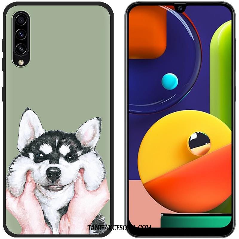 Etui Samsung Galaxy A30s Płótno Miękki Kolor, Pokrowce Samsung Galaxy A30s Ochraniacz Zielony Telefon Komórkowy