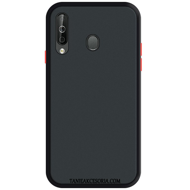 Etui Samsung Galaxy A40s Trudno Gwiazda Czerwony Netto, Futerał Samsung Galaxy A40s Anti-fall Nubuku Czarny