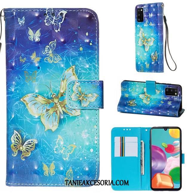 Etui Samsung Galaxy A41 Ochraniacz Kolor All Inclusive, Pokrowce Samsung Galaxy A41 Anti-fall Niebieski Silikonowe