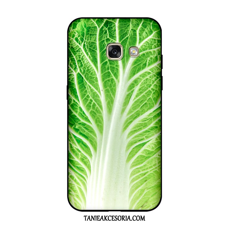 Etui Samsung Galaxy A5 2017 Czarny Tendencja Zielony, Obudowa Samsung Galaxy A5 2017 Kreatywne Silikonowe Telefon Komórkowy