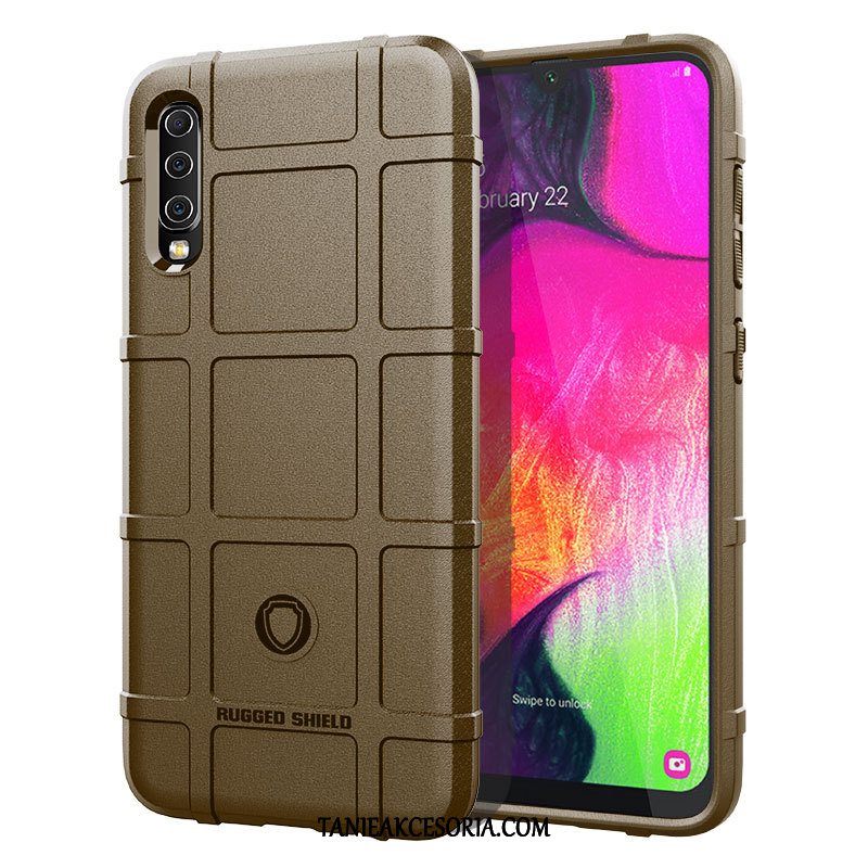 Etui Samsung Galaxy A50 Silikonowe Anti-fall Kreatywne, Futerał Samsung Galaxy A50 Gwiazda All Inclusive Nubuku Braun