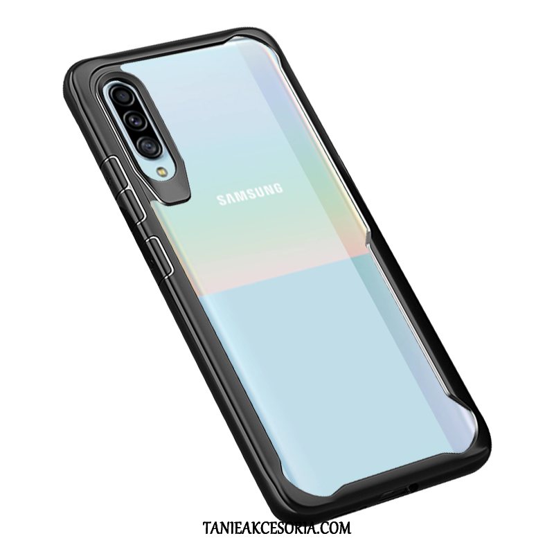 Etui Samsung Galaxy A50s Czarny All Inclusive Ochraniacz, Futerał Samsung Galaxy A50s Przezroczysty Anti-fall Miękki