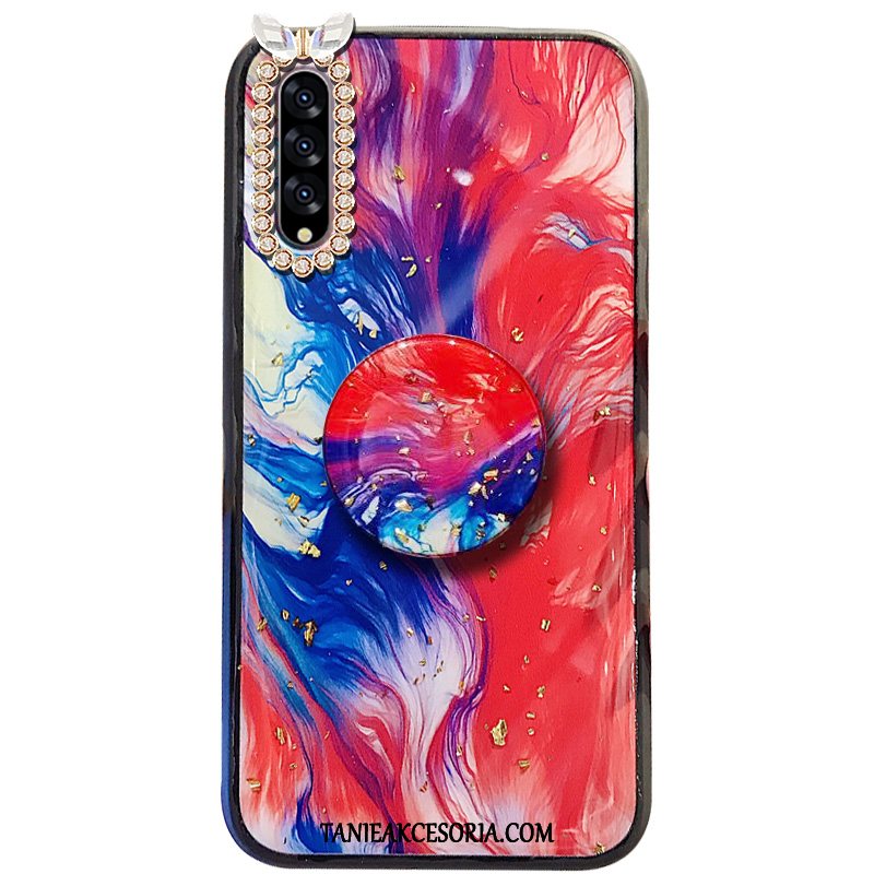 Etui Samsung Galaxy A50s Telefon Komórkowy Czerwony Gwiazda, Obudowa Samsung Galaxy A50s Ochraniacz Trudno Wspornik