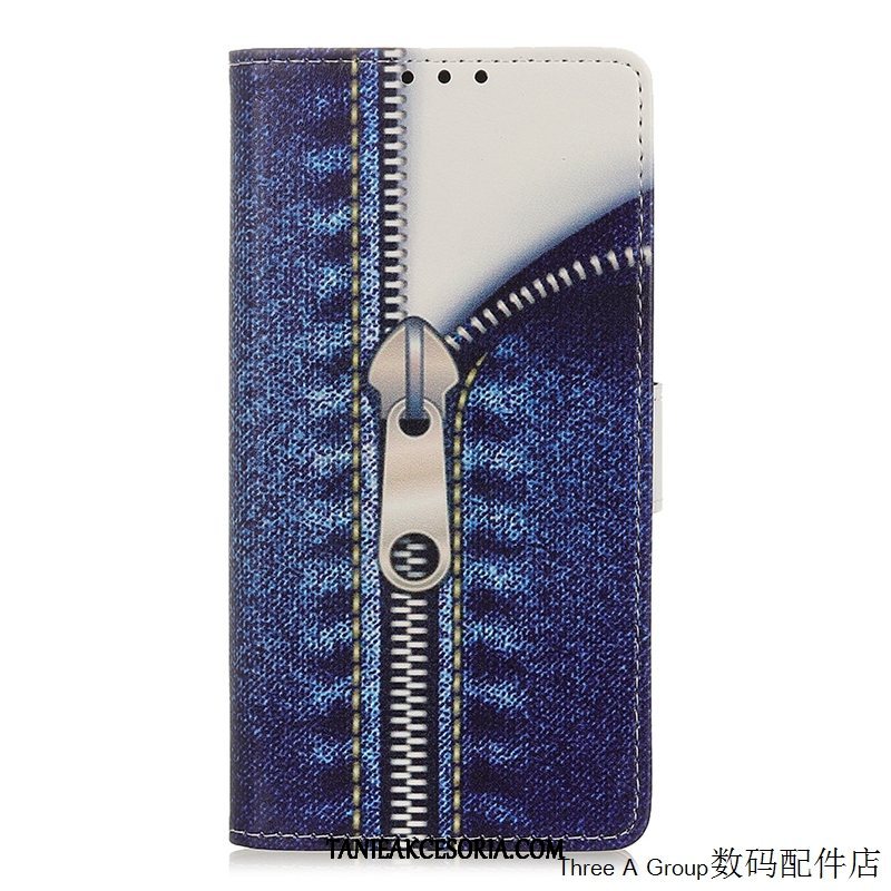 Etui Samsung Galaxy A51 Anti-fall Niebieski Karta, Futerał Samsung Galaxy A51 Nowy Telefon Komórkowy Ochraniacz