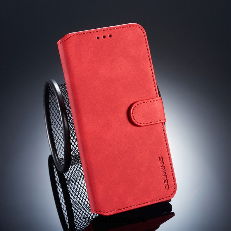 Etui Samsung Galaxy A6 Gwiazda Telefon Komórkowy All Inclusive, Obudowa Samsung Galaxy A6 Skórzany Futerał Miękki Czerwony