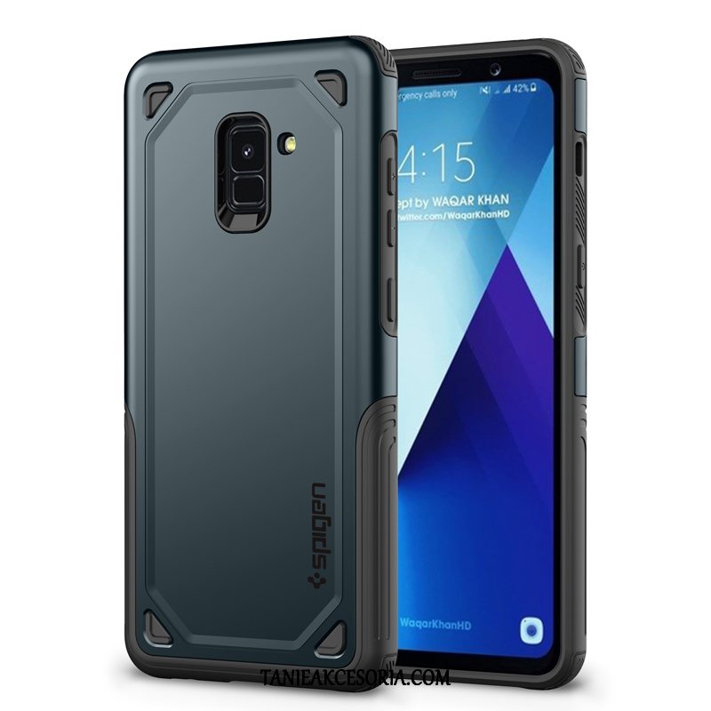 Etui Samsung Galaxy A6 Niebieski Biznes Anti-fall, Futerał Samsung Galaxy A6 Trudno Gwiazda Telefon Komórkowy