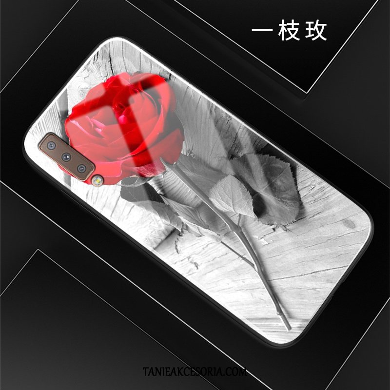 Etui Samsung Galaxy A7 Silikonowe Anti-fall Szkło, Pokrowce Samsung Galaxy A7 Telefon Komórkowy Szary Miękki