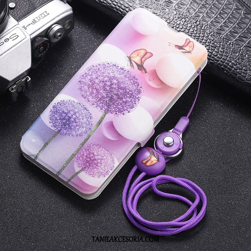 Etui Samsung Galaxy A70 Purpurowy Klapa Skórzany Futerał, Pokrowce Samsung Galaxy A70 Silikonowe Gwiazda Ochraniacz