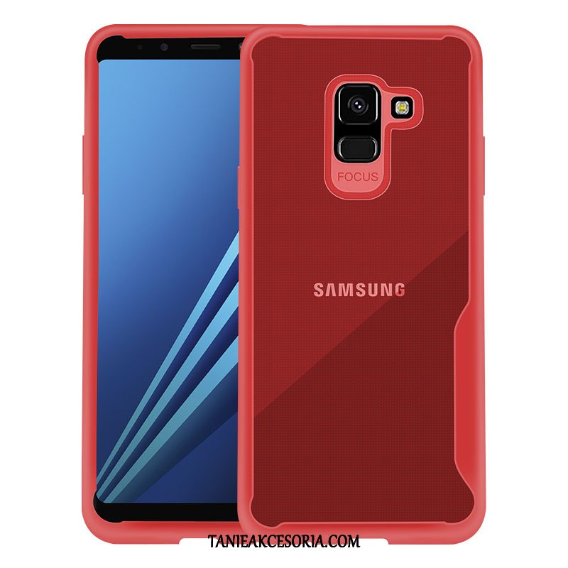 Etui Samsung Galaxy A8 Przezroczysty Osobowość Ochraniacz, Futerał Samsung Galaxy A8 Gwiazda Silikonowe Czerwony