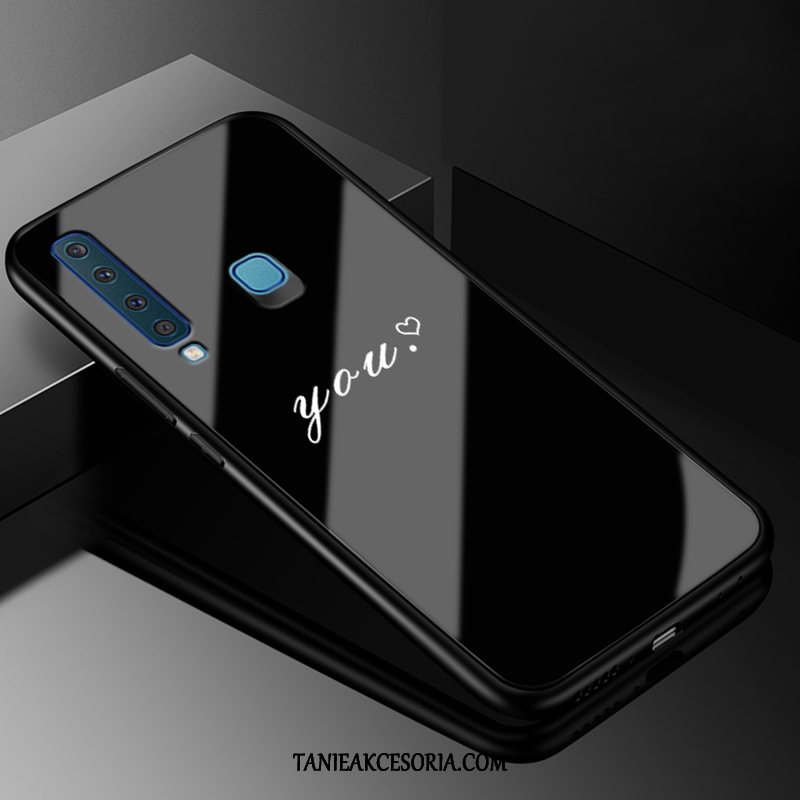 Etui Samsung Galaxy A9 Szkło Zakochani Proste, Pokrowce Samsung Galaxy A9 Modna Marka Ochraniacz Czarny