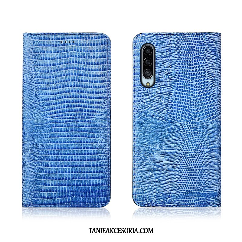 Etui Samsung Galaxy A90 5g Anti-fall Skórzany Futerał Gwiazda, Obudowa Samsung Galaxy A90 5g Niebieski Klapa All Inclusive