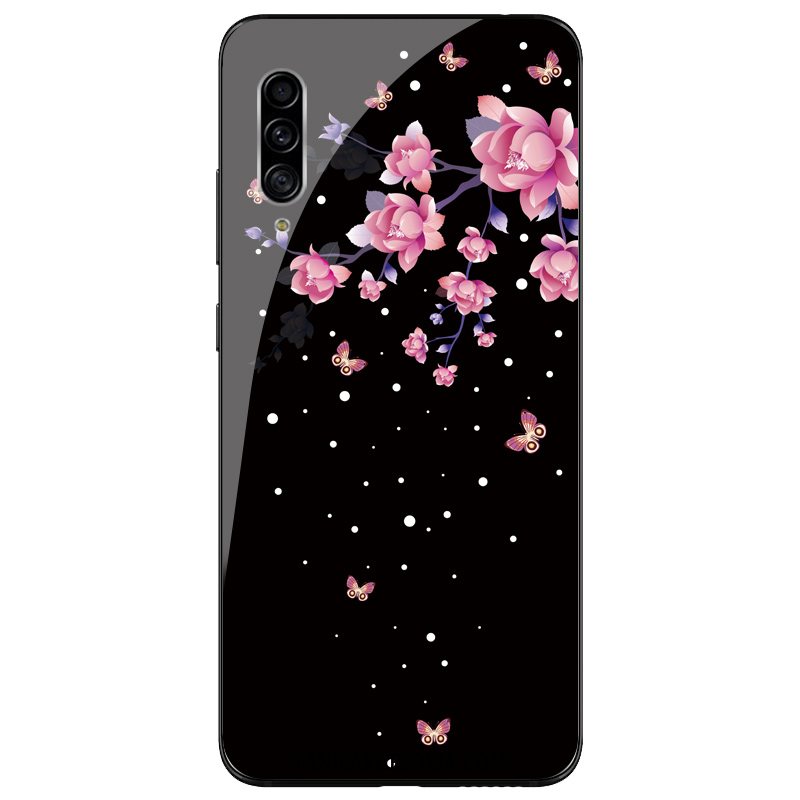 Etui Samsung Galaxy A90 5g Czarny Szkło Osobowość, Obudowa Samsung Galaxy A90 5g Telefon Komórkowy All Inclusive Kreatywne