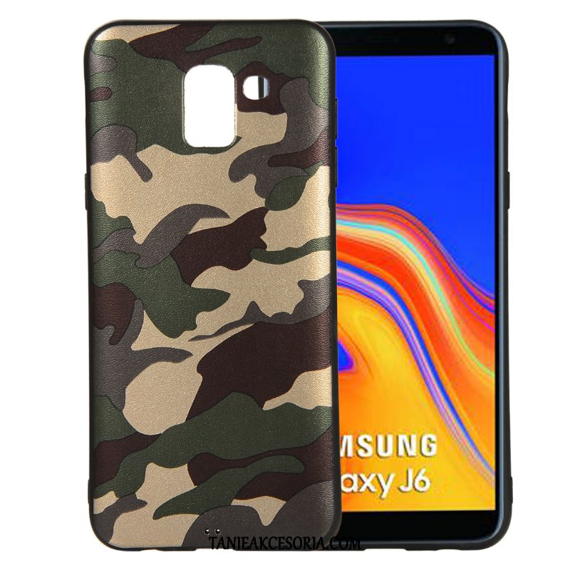 Etui Samsung Galaxy J6+ Kamuflaż Ochraniacz All Inclusive, Futerał Samsung Galaxy J6+ Telefon Komórkowy Zielony Modna Marka
