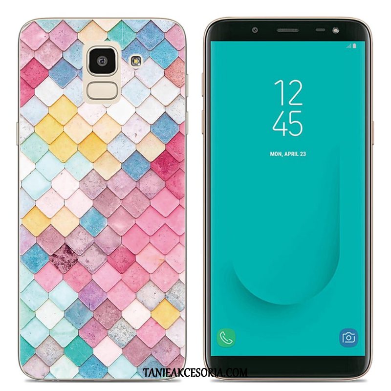Etui Samsung Galaxy J6 Przezroczysty Kolor Kreatywne, Futerał Samsung Galaxy J6 Europa Silikonowe Telefon Komórkowy