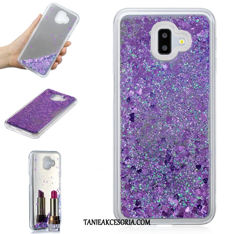 Etui Samsung Galaxy J6+ Purpurowy Miękki Quicksand, Obudowa Samsung Galaxy J6+ Telefon Komórkowy Gwiazda