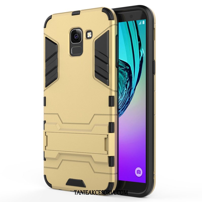 Etui Samsung Galaxy J6 Telefon Komórkowy Ochraniacz Anti-fall, Obudowa Samsung Galaxy J6 Złoto Wspornik Gwiazda