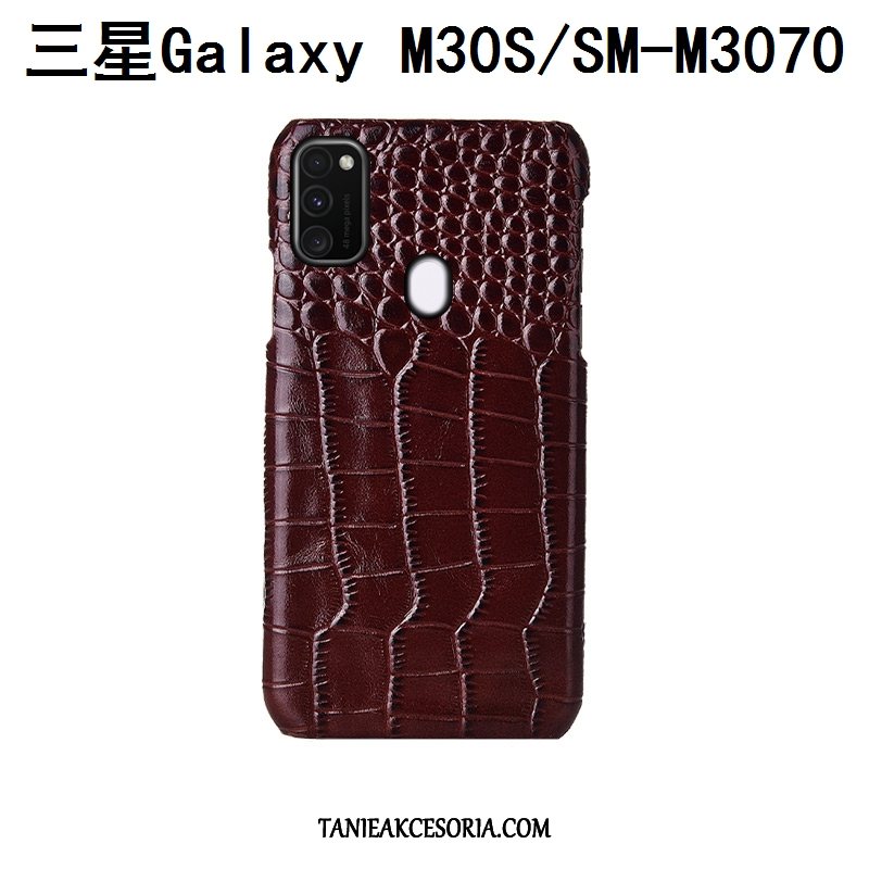 Etui Samsung Galaxy M30s Luksusowy Tylna Pokrywa Ochraniacz, Pokrowce Samsung Galaxy M30s Telefon Komórkowy Gwiazda Ptak Braun