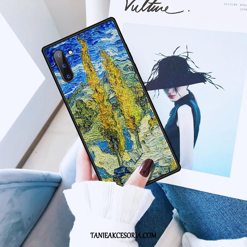Etui Samsung Galaxy Note 10 All Inclusive Kreatywne Niebieski, Futerał Samsung Galaxy Note 10 Tendencja Obraz Olejny Zakochani
