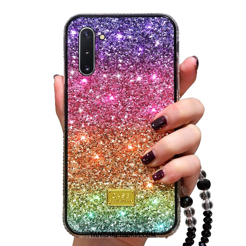 Etui Samsung Galaxy Note 10 Rhinestone Ochraniacz Telefon Komórkowy, Futerał Samsung Galaxy Note 10 Złoto Anti-fall Gwiazda