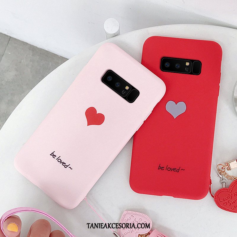 Etui Samsung Galaxy Note 8 Czerwony Gwiazda Miłość, Futerał Samsung Galaxy Note 8 Miękki Telefon Komórkowy Ochraniacz