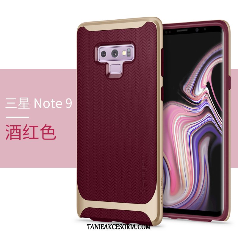 Etui Samsung Galaxy Note 9 Cienkie Nubuku All Inclusive, Futerał Samsung Galaxy Note 9 Czerwony Netto Moda Osobowość