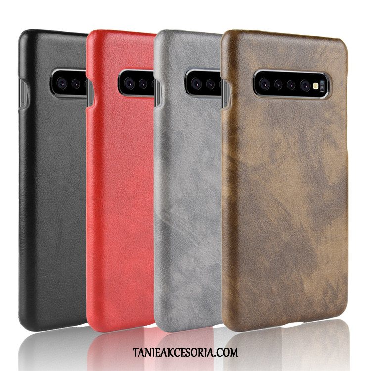 Etui Samsung Galaxy S10 5g Litchi Telefon Komórkowy Trudno, Futerał Samsung Galaxy S10 5g Jakość Ochraniacz Gwiazda Braun