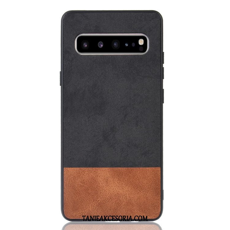 Etui Samsung Galaxy S10 5g Telefon Komórkowy Skóra Denim, Pokrowce Samsung Galaxy S10 5g Czarny Ochraniacz Mieszane Kolory