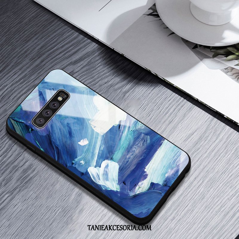 Etui Samsung Galaxy S10+ Czerwony Telefon Komórkowy Gwiazda, Obudowa Samsung Galaxy S10+ Czerwony Netto Obraz Olejny Silikonowe