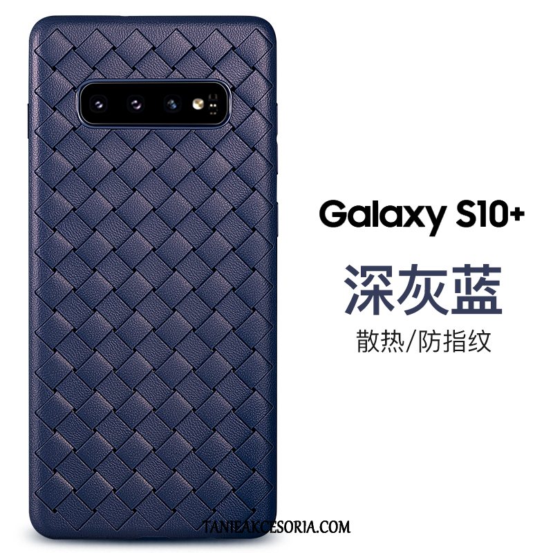 Etui Samsung Galaxy S10+ Gwiazda All Inclusive Przeplatane, Futerał Samsung Galaxy S10+ Oddychające Biznes Wysoki Koniec