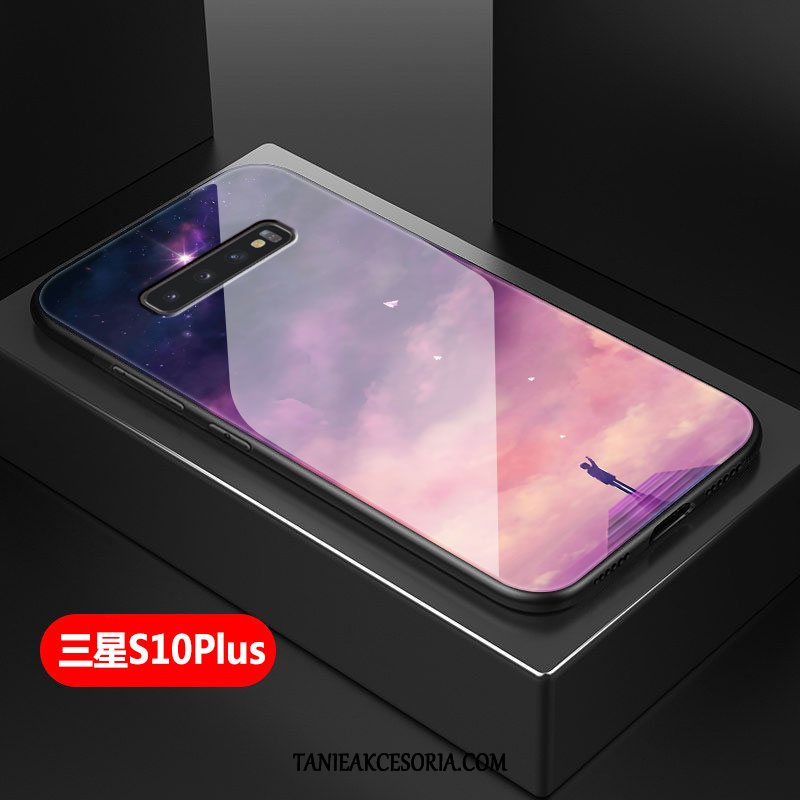 Etui Samsung Galaxy S10+ Ochraniacz Jasny Czerwony Netto, Obudowa Samsung Galaxy S10+ Anti-fall Szkło Gwiazda