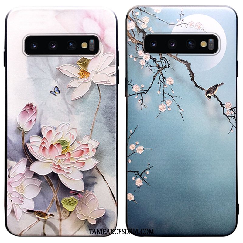 Etui Samsung Galaxy S10 Silikonowe Nowy Gwiazda, Futerał Samsung Galaxy S10 Kwiaty Chiński Styl All Inclusive