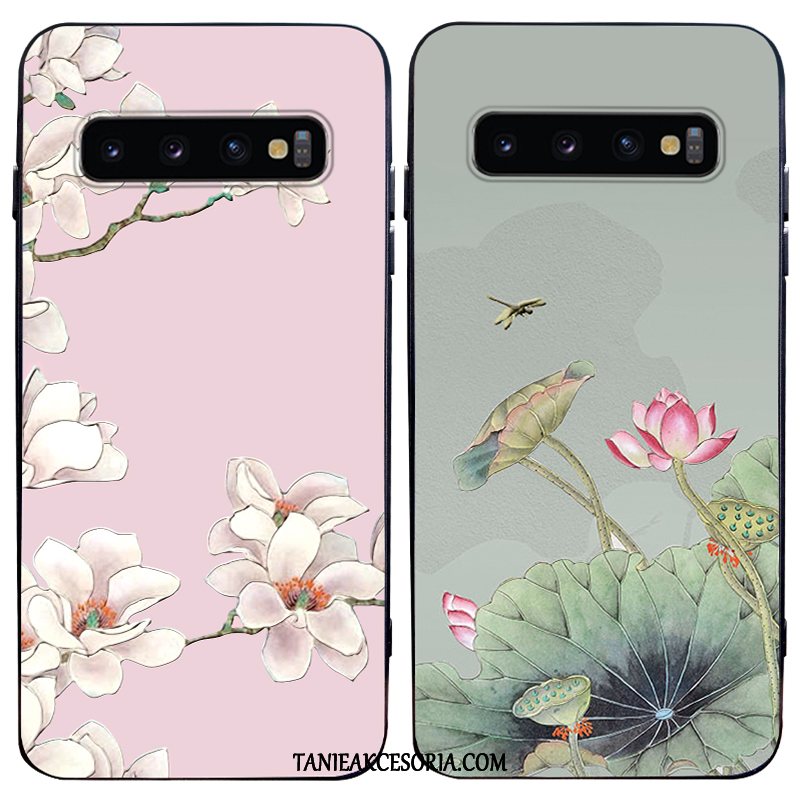 Etui Samsung Galaxy S10 Silikonowe Telefon Komórkowy Relief, Obudowa Samsung Galaxy S10 Wiatr Ochraniacz Cienkie