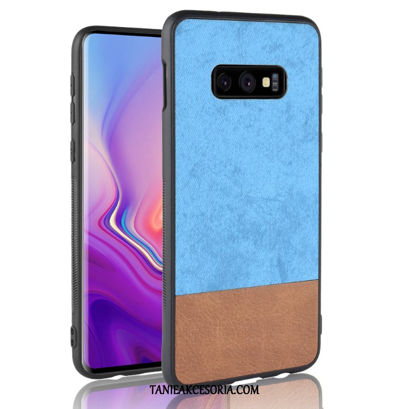 Etui Samsung Galaxy S10e Gwiazda Telefon Komórkowy Niebieski, Futerał Samsung Galaxy S10e Mieszane Kolory Nubuku Denim