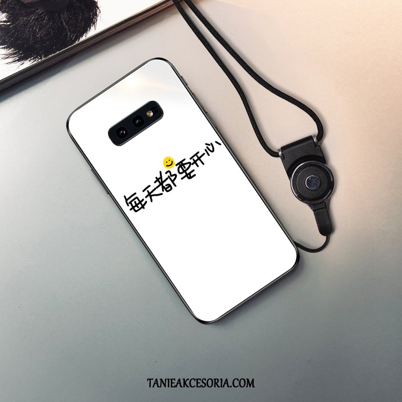 Etui Samsung Galaxy S10e Telefon Komórkowy Szkło Tendencja, Pokrowce Samsung Galaxy S10e Zakochani Biały Osobowość