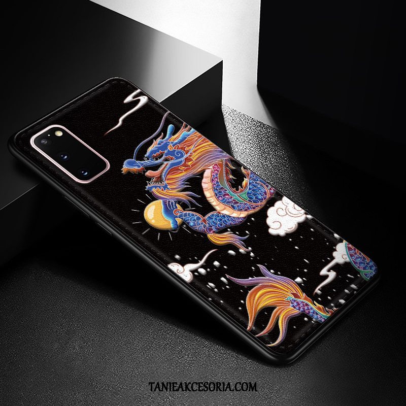 Etui Samsung Galaxy S20 Ochraniacz Relief Osobowość, Pokrowce Samsung Galaxy S20 Wzór Silikonowe Czarny