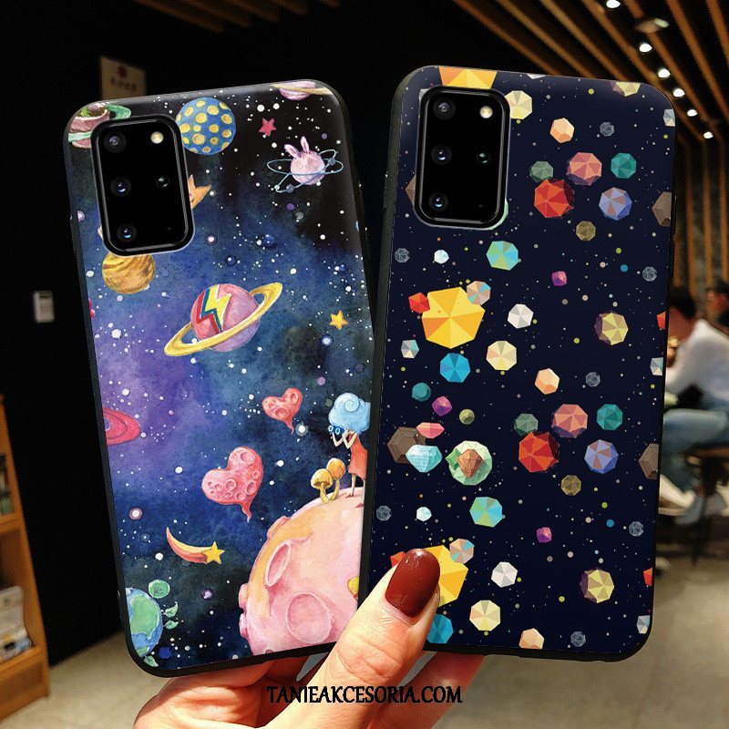 Etui Samsung Galaxy S20+ Silikonowe Gwiazda Telefon Komórkowy, Obudowa Samsung Galaxy S20+ Anti-fall Niebieski Ochraniacz