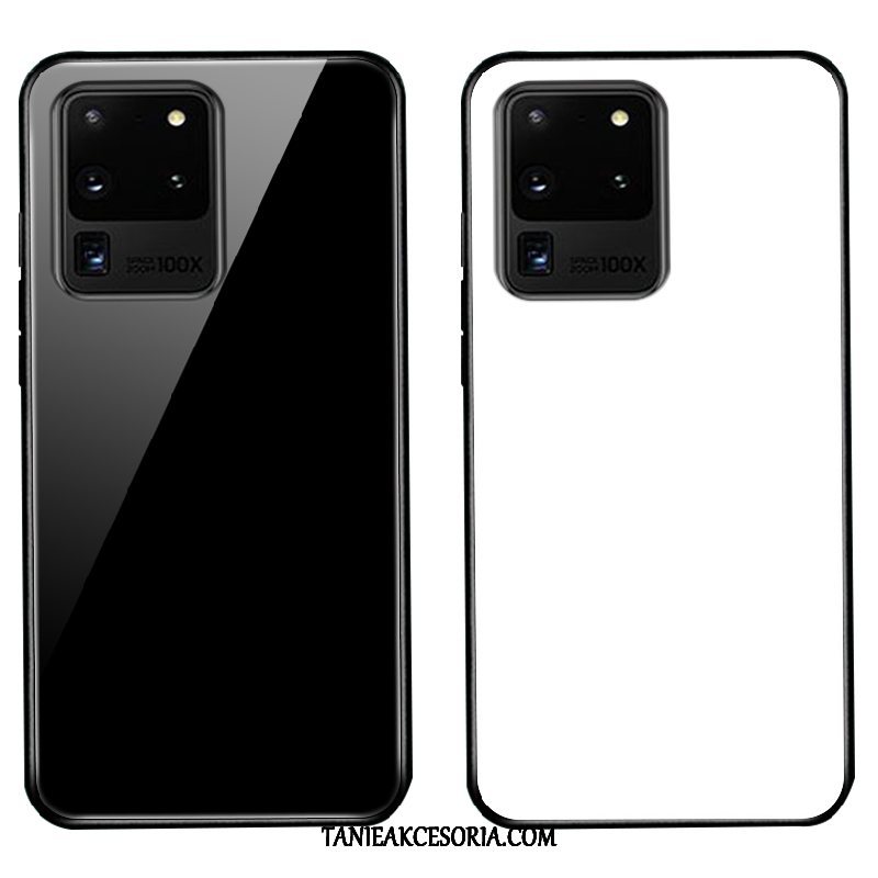Etui Samsung Galaxy S20 Ultra Miękki Czarny Silikonowe, Pokrowce Samsung Galaxy S20 Ultra Telefon Komórkowy Szkło Gwiazda