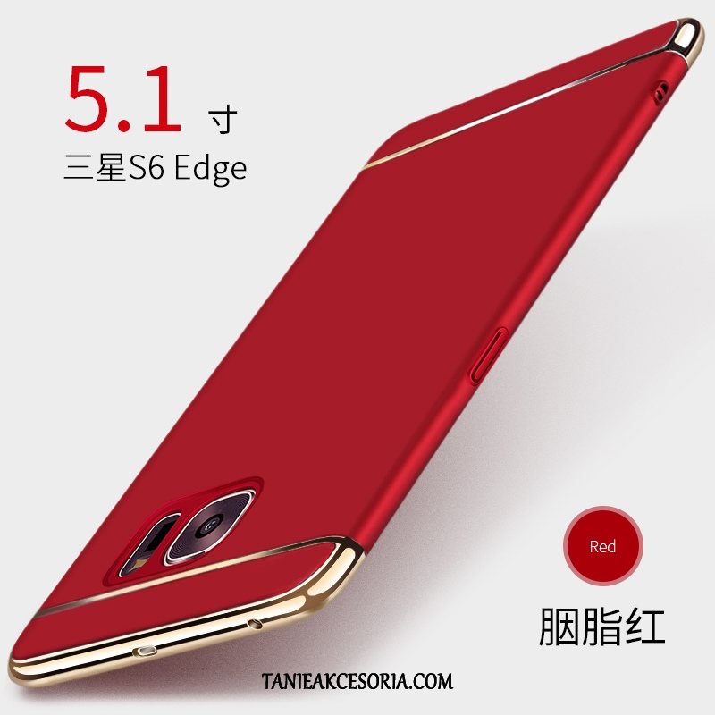 Etui Samsung Galaxy S6 Edge Cienkie Telefon Komórkowy Anti-fall, Futerał Samsung Galaxy S6 Edge All Inclusive Czerwony Netto Osobowość