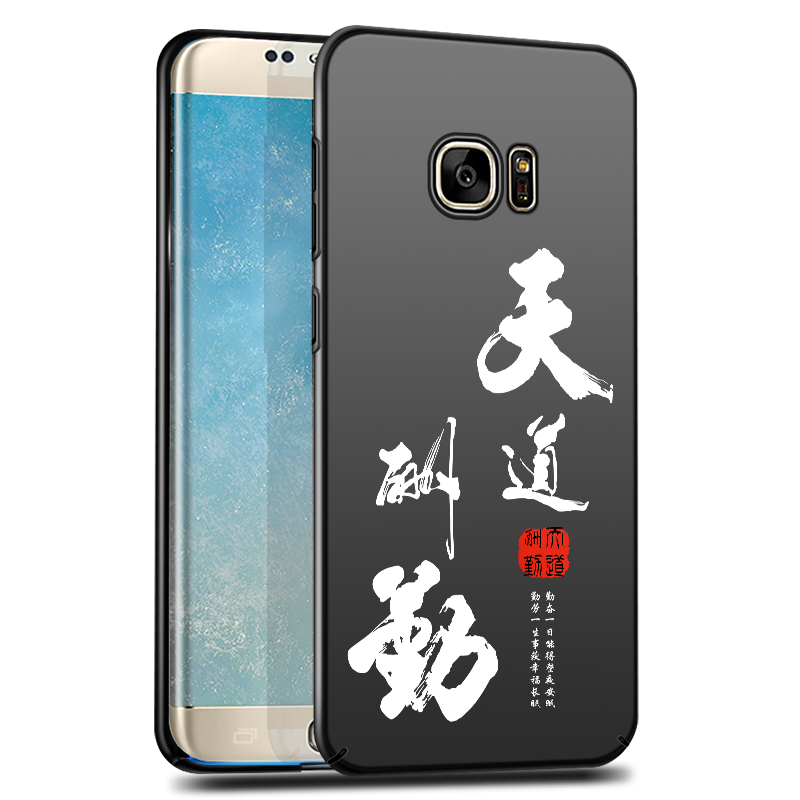 Etui Samsung Galaxy S6 Edge Trudno Czarny Ochraniacz, Obudowa Samsung Galaxy S6 Edge Nubuku Gwiazda Telefon Komórkowy
