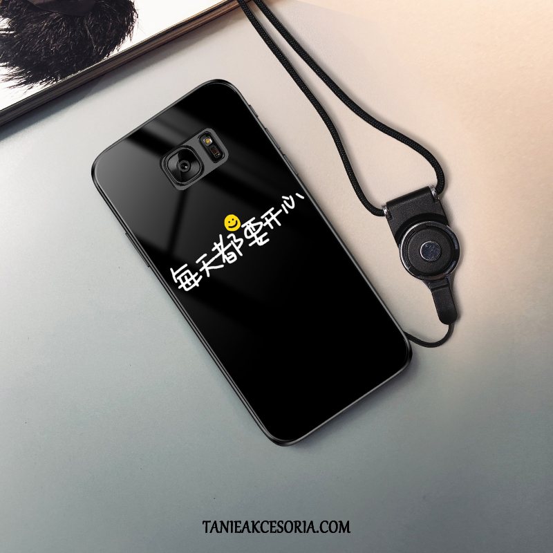 Etui Samsung Galaxy S7 Edge Czarny Gwiazda Zakochani, Futerał Samsung Galaxy S7 Edge Szkło Telefon Komórkowy Osobowość