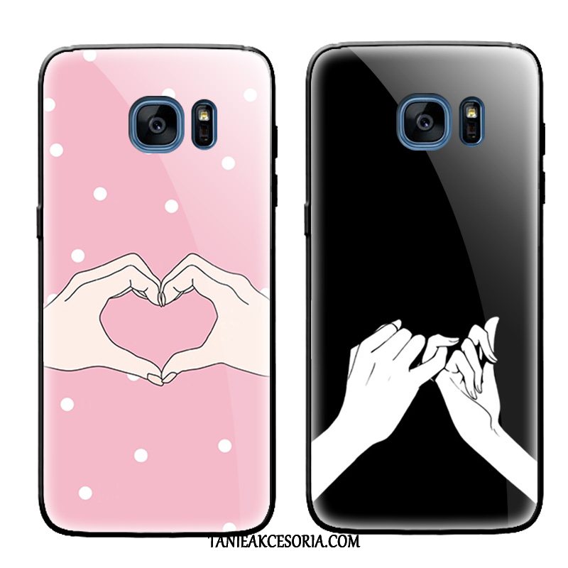 Etui Samsung Galaxy S7 Gwiazda Czarny Ochraniacz, Pokrowce Samsung Galaxy S7 Osobowość Zakochani Kreatywne