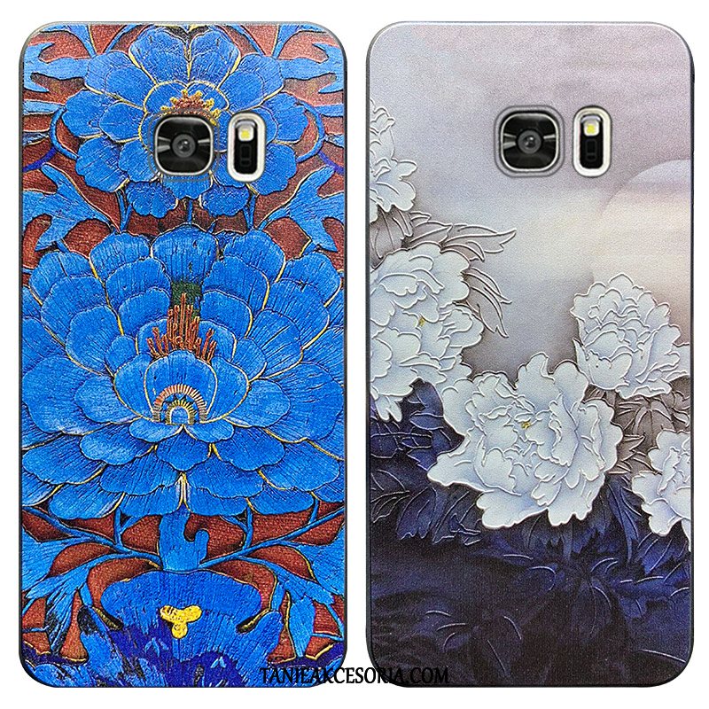 Etui Samsung Galaxy S7 Miękki Niebieski Anti-fall, Obudowa Samsung Galaxy S7 All Inclusive Ochraniacz Nubuku