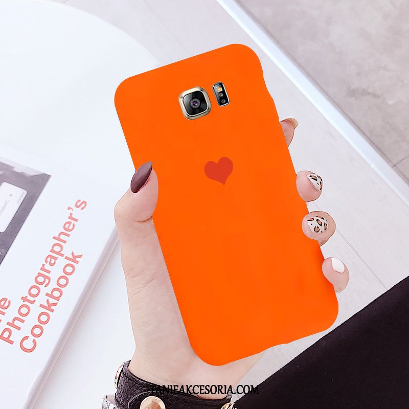 Etui Samsung Galaxy S7 Telefon Komórkowy Gwiazda Pomarańczowy, Pokrowce Samsung Galaxy S7 Modna Marka Silikonowe Nubuku
