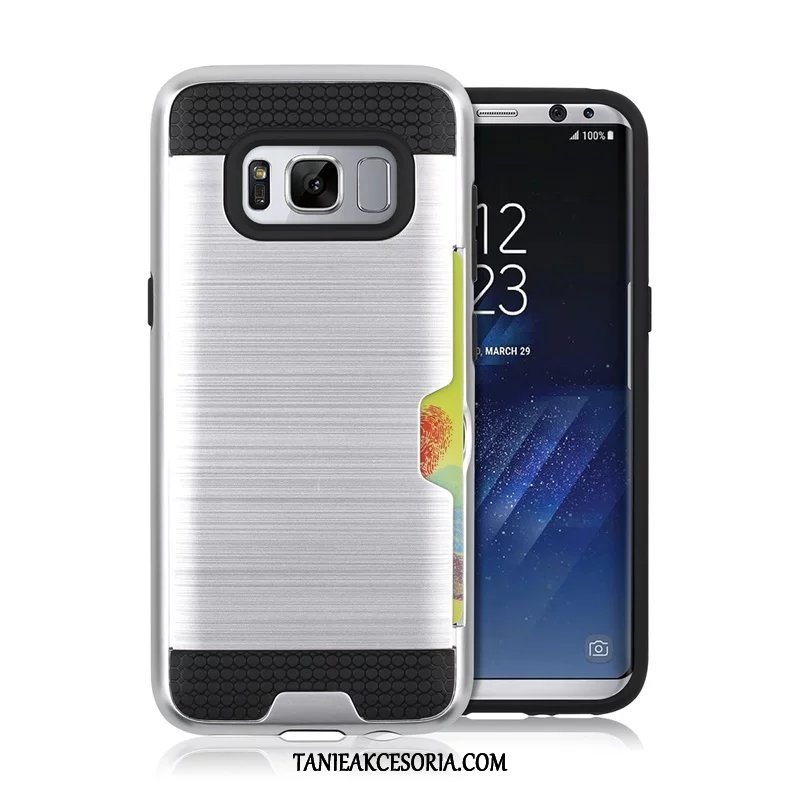 Etui Samsung Galaxy S8+ Szary Osobowość Karta, Obudowa Samsung Galaxy S8+ Gwiazda Anti-fall Srebro