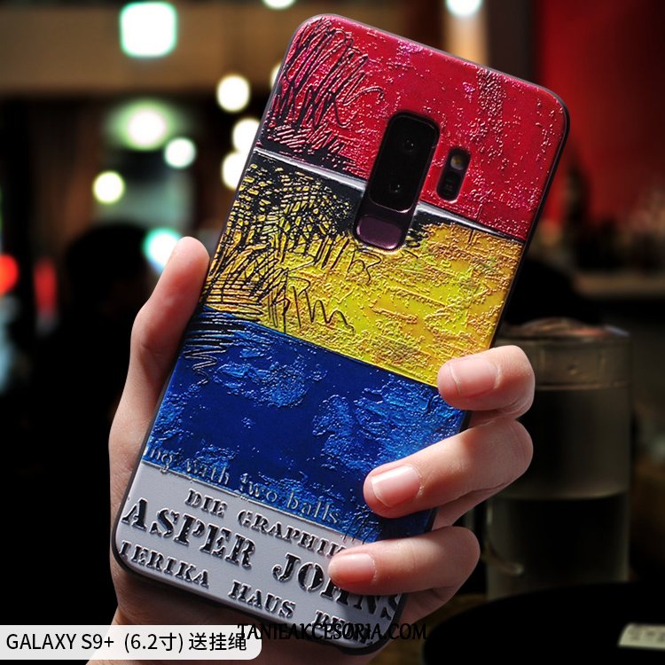 Etui Samsung Galaxy S9+ Czerwony Osobowość Anti-fall, Futerał Samsung Galaxy S9+ Silikonowe Cienkie Nubuku